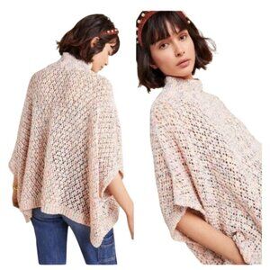 Akemi and Kin Hattie Open Knit Crochet Sweater One Size Pullover Anthropologie